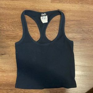 Vintage Dolce and Gabbana racer back crop top